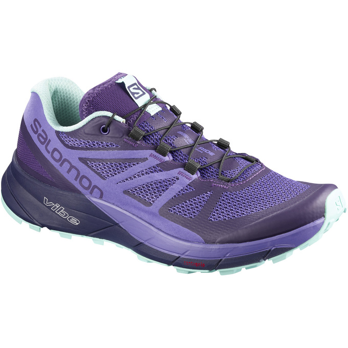 Zapatillas Trail Running Salomon Mujer Lavanda - Salomon Argentina SENSE RIDE W ,217503-MNU